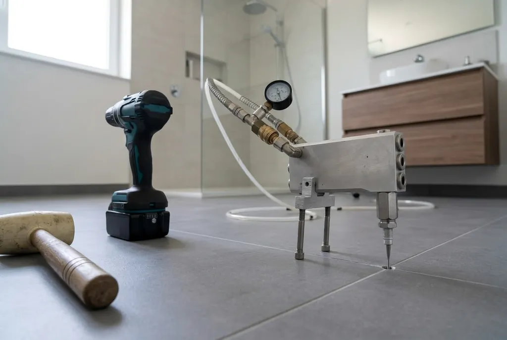 Kitbedrijf Leusden – holle tegels injecteren